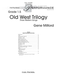 Old West Trilogy band score cover